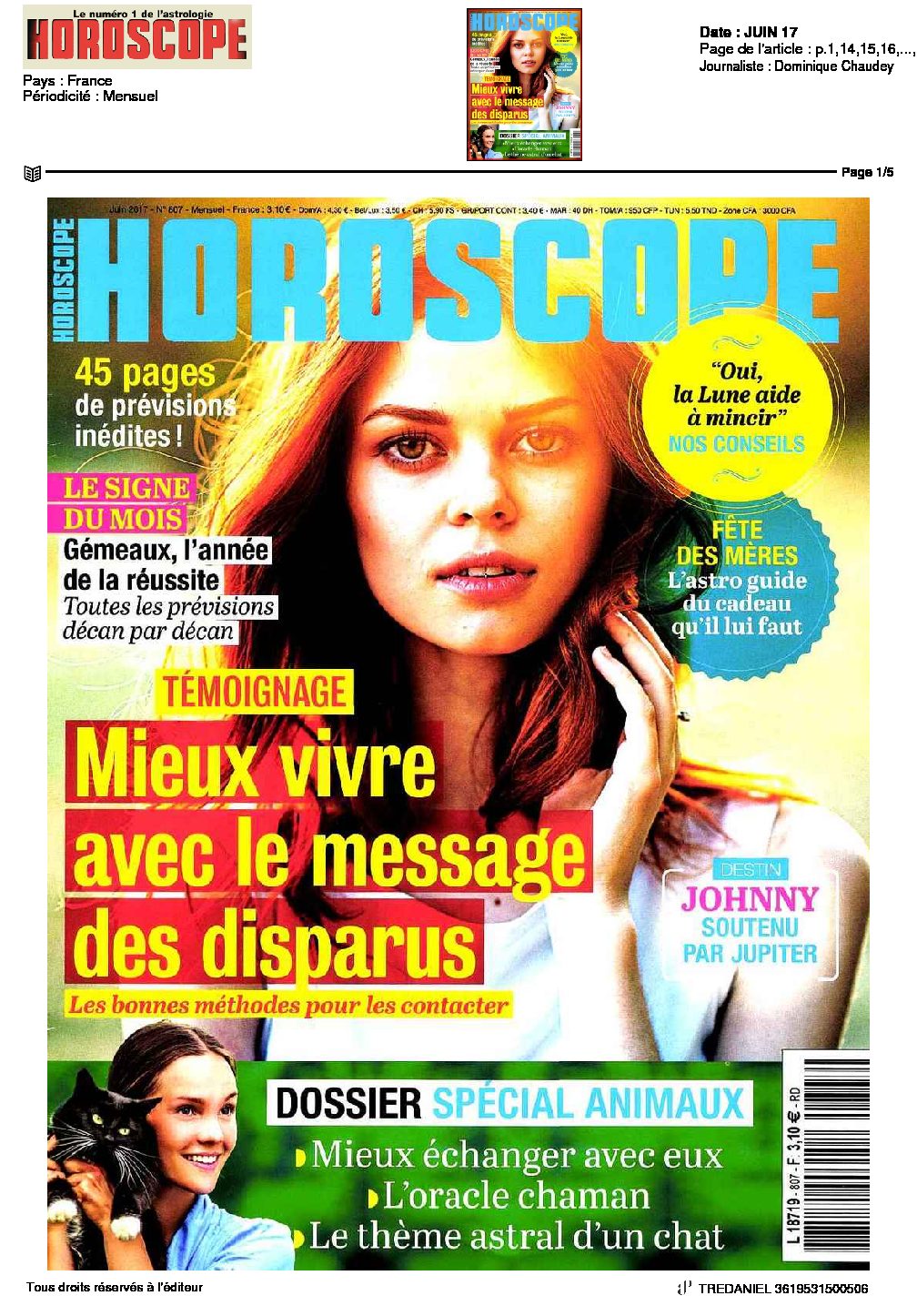 2017.06.17 | Quand les défunts nous offrent leur force | Horoscope