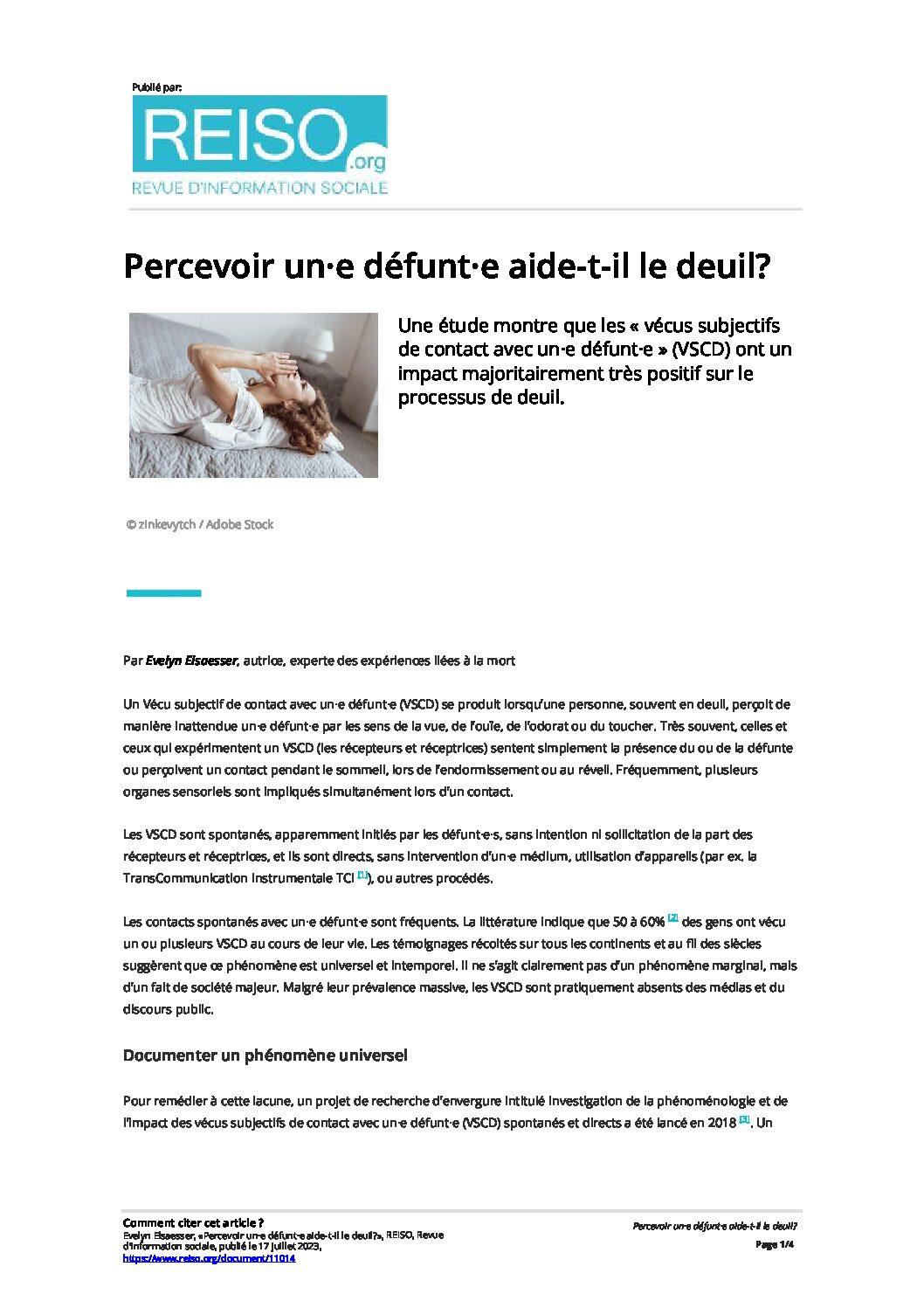 2023.07.17 | Elsaesser – Percevoir une défunte…